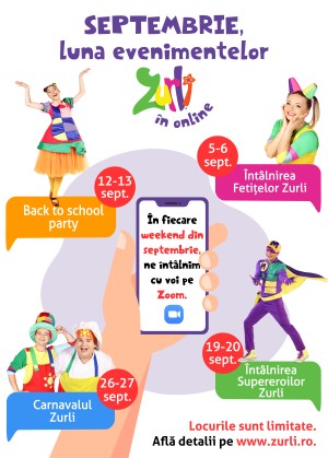 Gașca Zurli pregătește 4 weekend-uri cu întâlniri speciale, pe Zoom